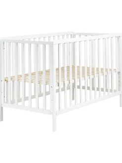Babybett KIAMA in Weiß - (W) 75 x (H) 89 x (L) 134 cm