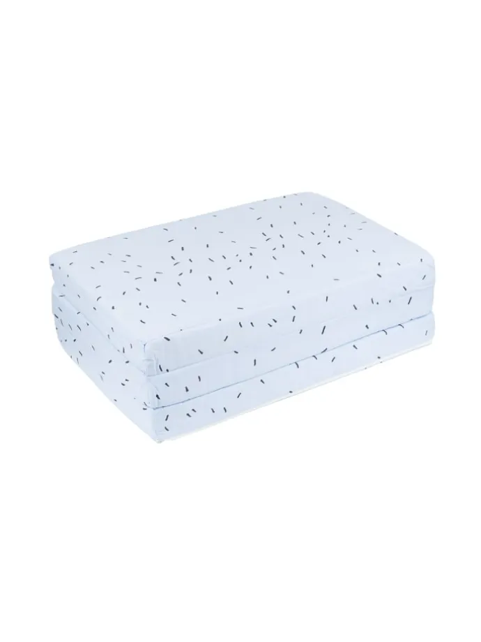 Babybett-Faltmatratze Bear in blau
