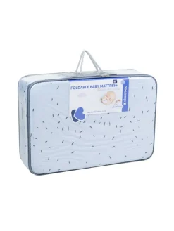Babybett-Faltmatratze Bear in blau