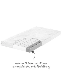 Babybett-Matratze Air Allround 70 x 140 in weiss