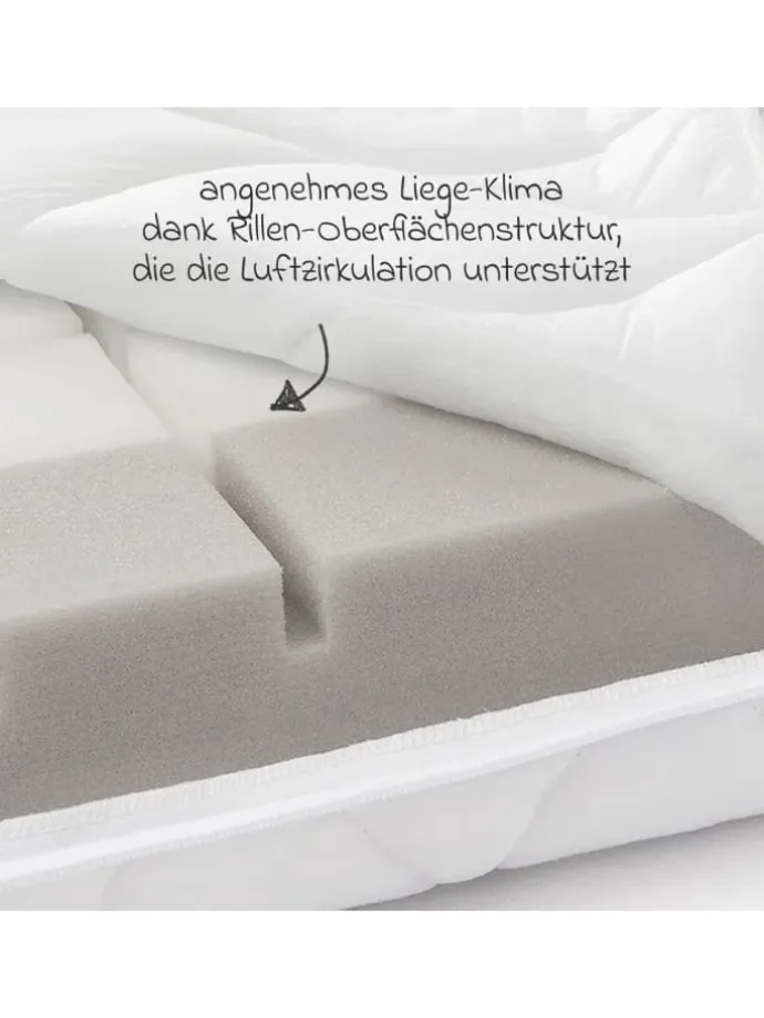 Babybett-Matratze Air Allround 70 x 140 in weiss
