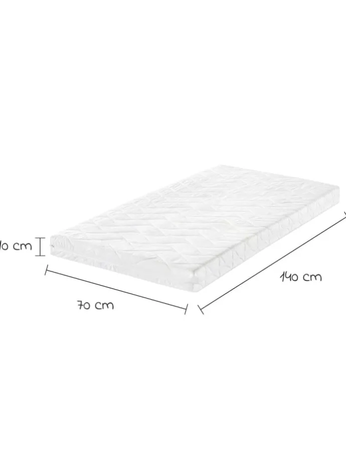Babybett-Matratze Air Allround 70 x 140 in weiss