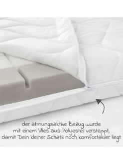 Babybett-Matratze Joy 60 x 120 cm in weiss