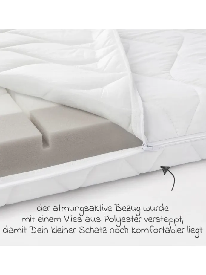 Babybett-Matratze Joy 60 x 120 cm in weiss