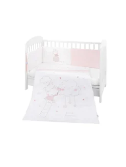 Babybettwäsche 6-teilig in rosa