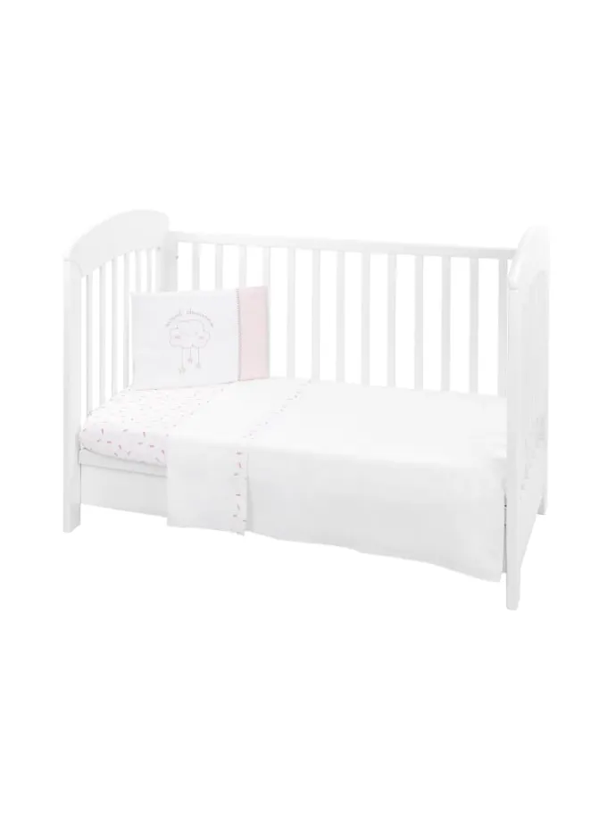 Babybettwäsche 6-teilig in rosa