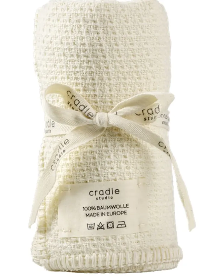 Babydecke Cosy Knit Babydecke in Butter