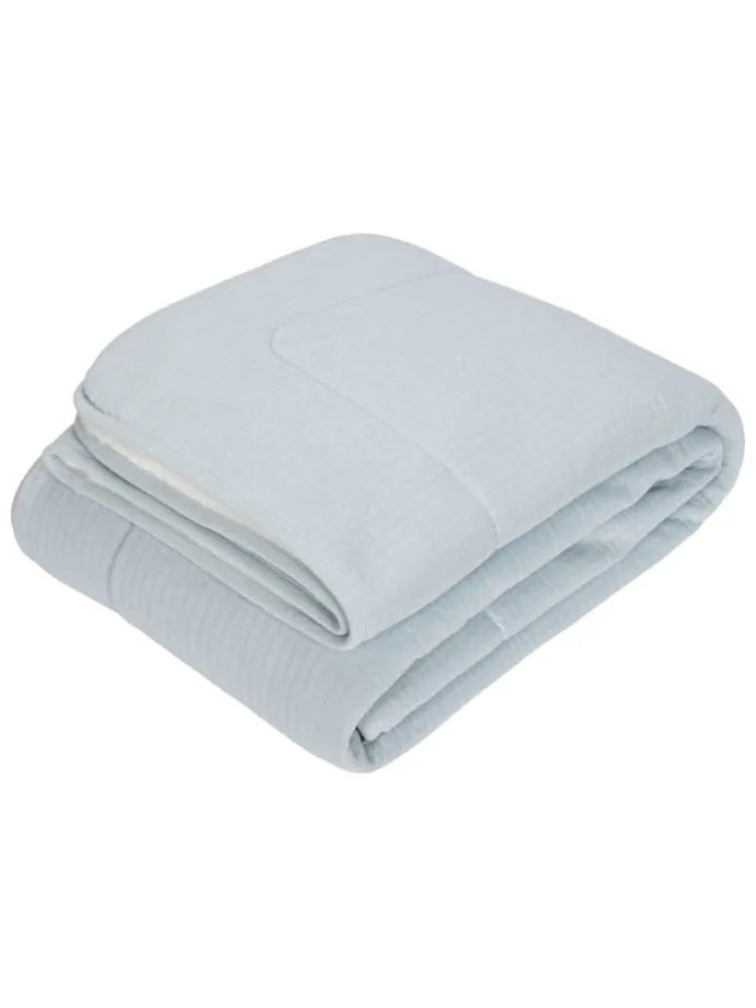 Babydecke in Hellblau - (L)100 x (B)70 cm