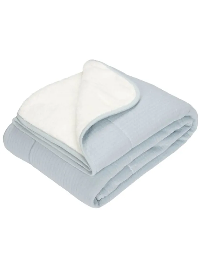 Babydecke in Hellblau - (L)100 x (B)70 cm