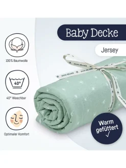 Babydecke "Stary" in Grün