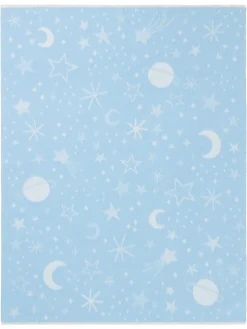 Babydecke Universe in blau