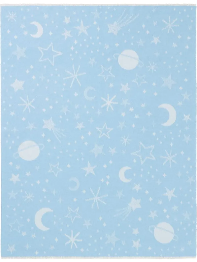 Babydecke Universe in blau