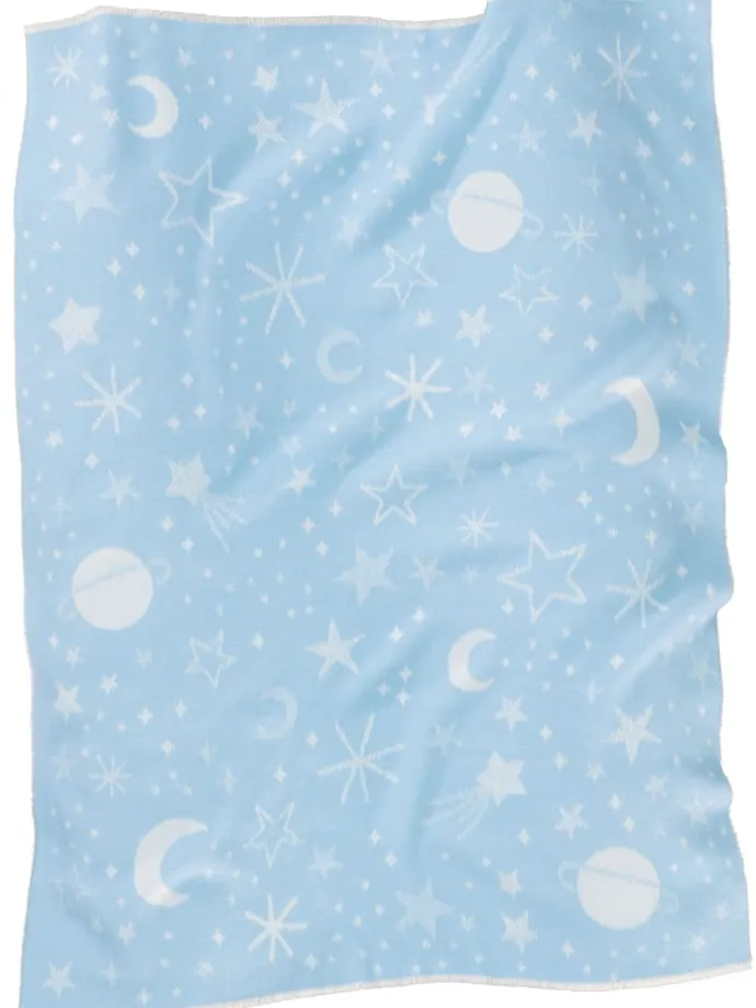 Babydecke Universe in blau
