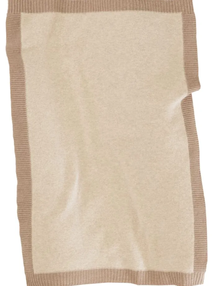 Babydecke Wool Knit in natur