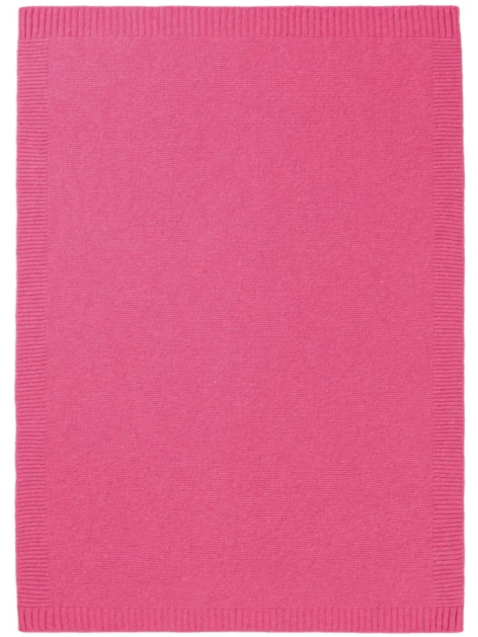 Babydecke Wool Knit in pink
