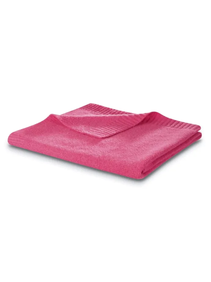 Babydecke Wool Knit in pink