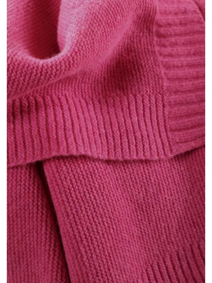 Babydecke Wool Knit in pink