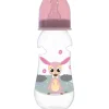Babyflasche 250 ml Tiere in rosa