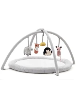 Babygym EDVIN in Weiß/Grau ab 0 Monate