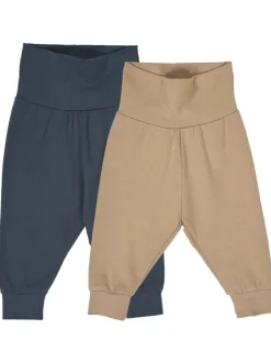 Babyhose 2er-Pack in Night Blue/ Beige