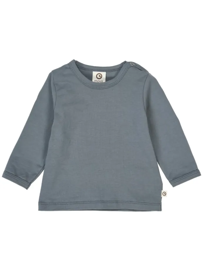 Babylangarmshirt 2er-Pack in Oak/ Stormy blue