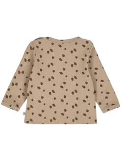Babylangarmshirt in Beige/ Root/ Deep green