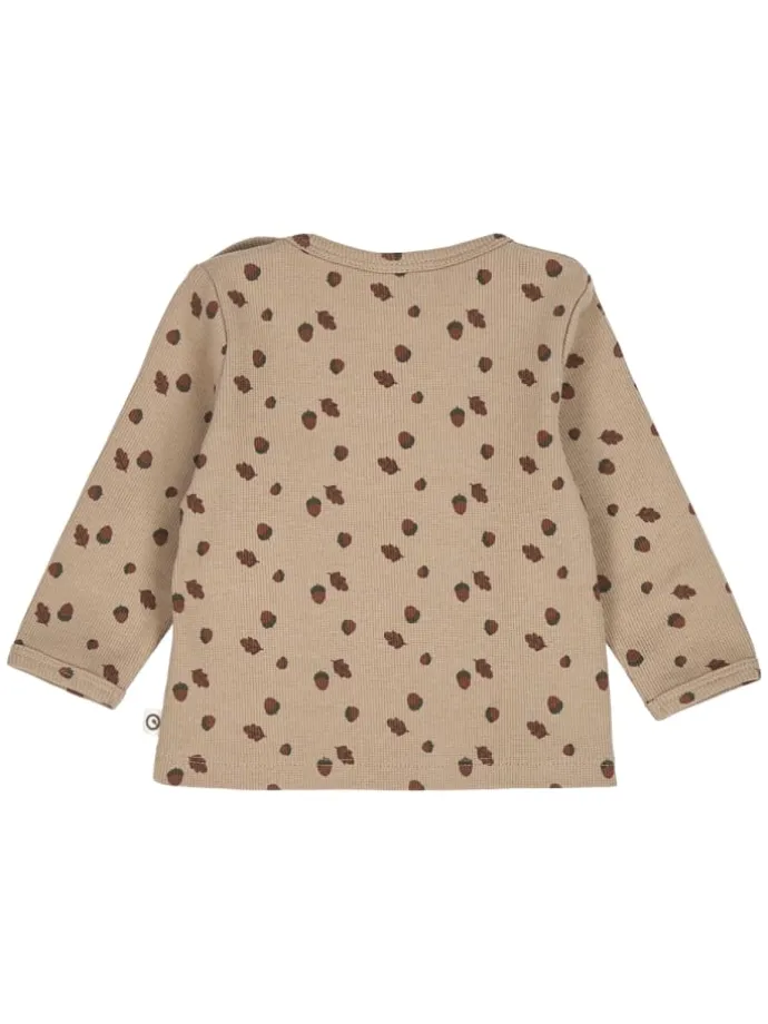 Babylangarmshirt in Beige/ Root/ Deep green