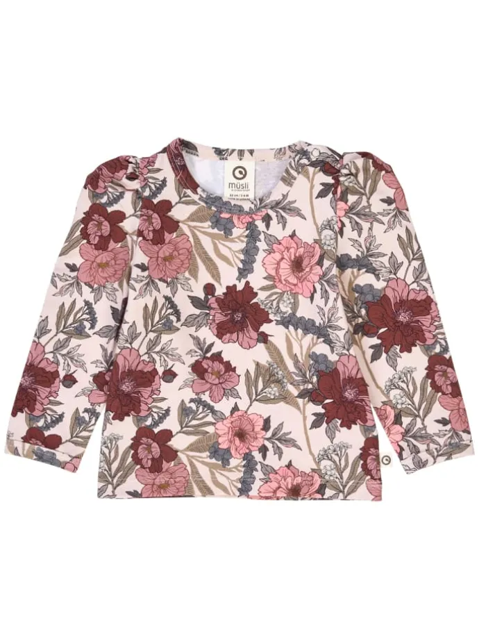 Babylangarmshirt in Nightingale/ Root/ Nostalgia rose