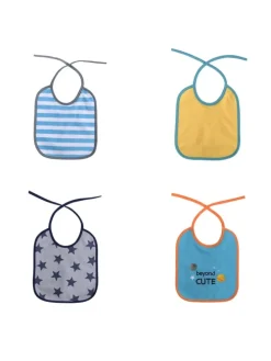 Babylatz-Set 7-teilig einlagig in blau