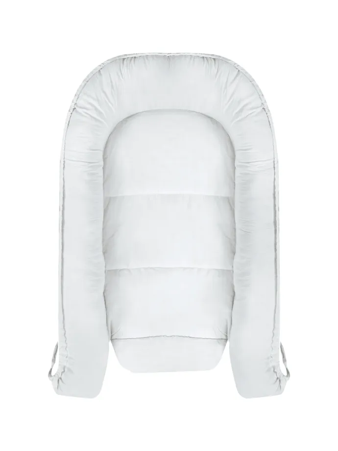 Babynest EREB in Grün/Weiß - (W) 55 x (H) 15 x (L) 90 cm