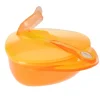 Baby´s erstes Tellerset mit Deckel + Löffel orange