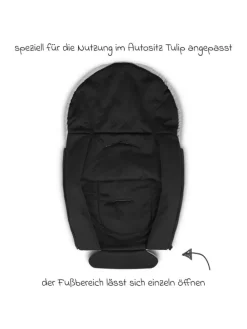 Babyschale Tulip (Autositz Gruppe 0+ / i-Size) in grau