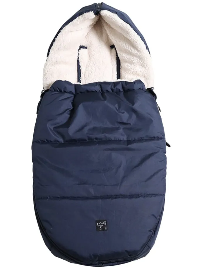 Babyschalen-Fußsack "Hoody 2.0" in Dunkelblau - (L)80 x (B)40 cm
