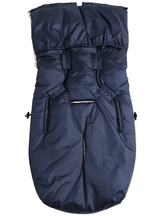 Babyschalen-Fußsack "Hoody 2.0" in Dunkelblau - (L)80 x (B)40 cm