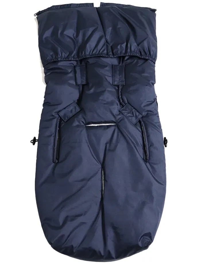 Babyschalen-Fußsack "Hoody 2.0" in Dunkelblau - (L)80 x (B)40 cm