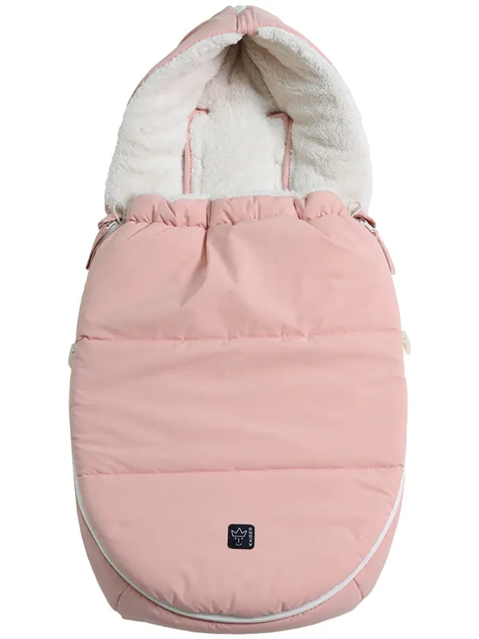 Babyschalen-Fußsack "Hoody 2.0" in Rosa - (L)80 x (B)40 cm