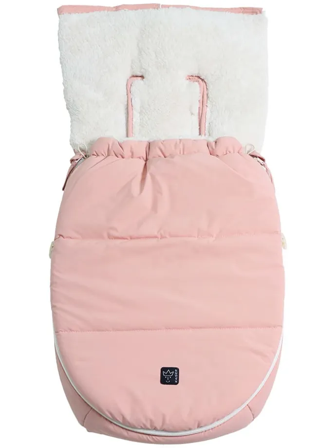 Babyschalen-Fußsack "Hoody 2.0" in Rosa - (L)80 x (B)40 cm
