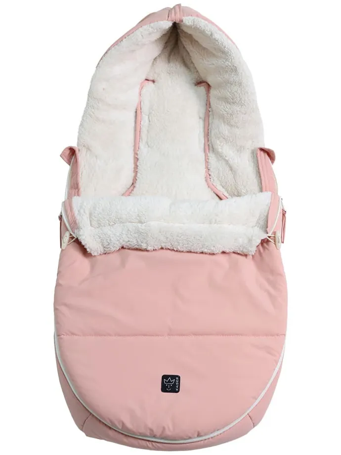 Babyschalen-Fußsack "Hoody 2.0" in Rosa - (L)80 x (B)40 cm