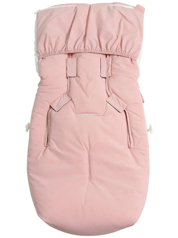 Babyschalen-Fußsack "Hoody 2.0" in Rosa - (L)80 x (B)40 cm