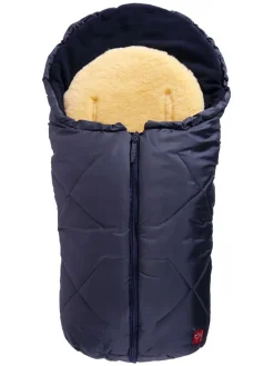 Babyschalen-Fußsack "Little Sheepy" in Dunkelblau - (L)80 x (B)40 cm