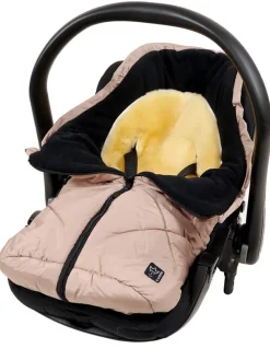 Babyschalen-Fußsack "Little Sheepy" in Beige - (L)80 x (B)40 cm