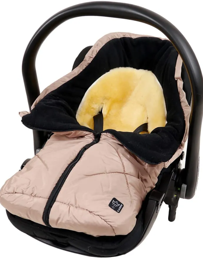 Babyschalen-Fußsack "Little Sheepy" in Beige - (L)80 x (B)40 cm