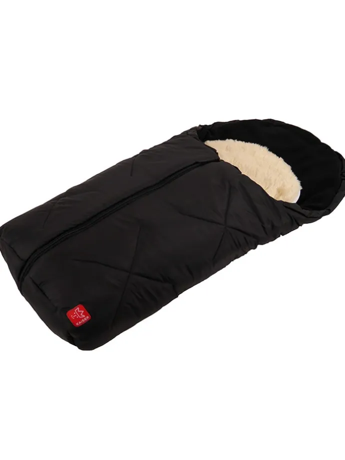 Babyschalen-Fußsack "Little Sheepy" in Schwarz - (L)80 x (B)40 cm
