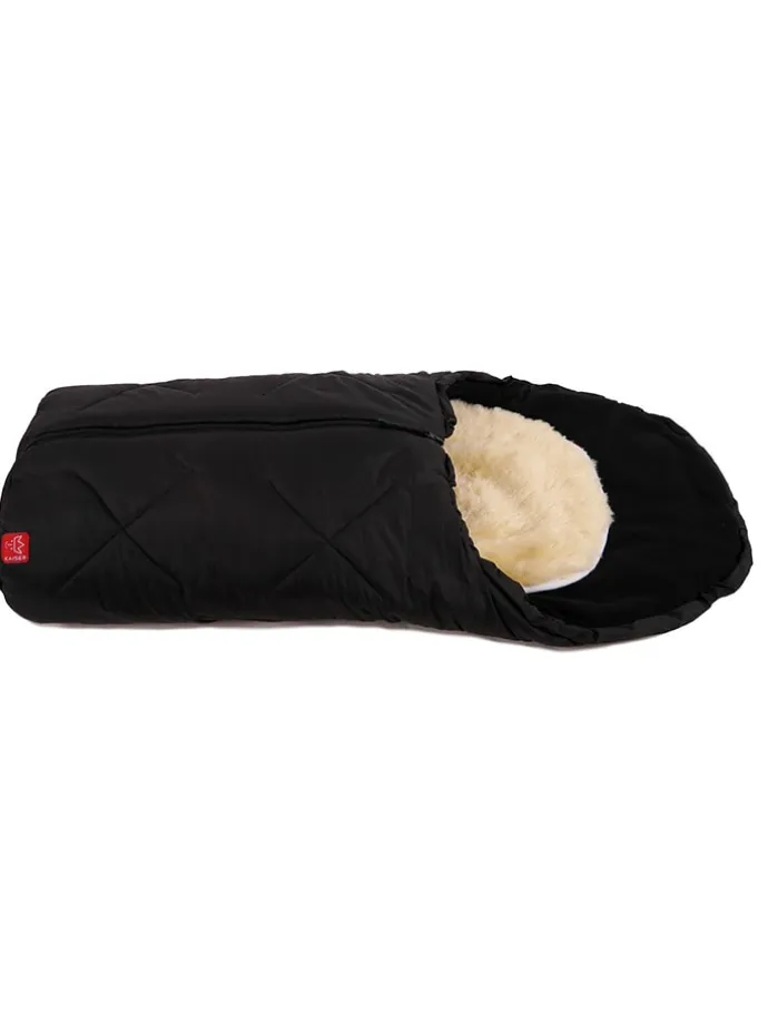 Babyschalen-Fußsack "Little Sheepy" in Schwarz - (L)80 x (B)40 cm