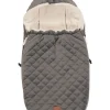 Babyschalen-Fußsack "Velvet Hoody" in Grau - (L)80 x (B)39 cm
