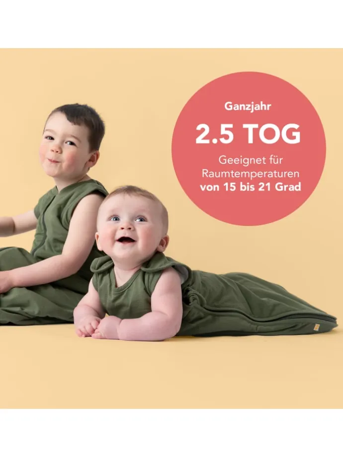 Babyschlafsack, 2.5 TOG in Oliv