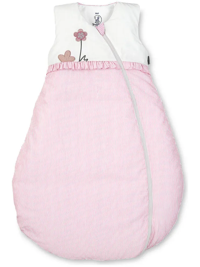 Babyschlafsack "Emmi Girl" in Rosa/ Weiß