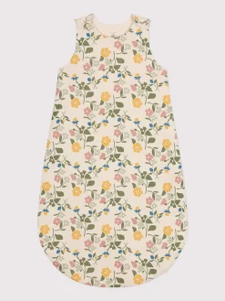Babyschlafsack in Creme/ Grün/ Rosa