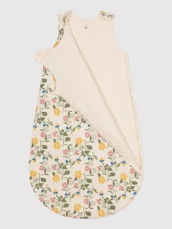 Babyschlafsack in Creme/ Grün/ Rosa