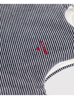 Babyschlafsack in Dunkelblau/ Weiß